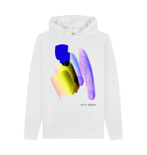 Load image into Gallery viewer, White UNISEX INK 2 HOODY
