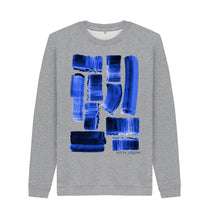 Load image into Gallery viewer, Light Heather UNISEX INK STRIPES SWEATER
